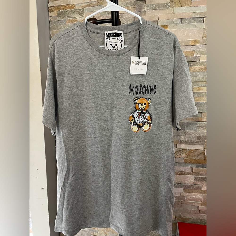 Moschino Men's Classic Gray Tee